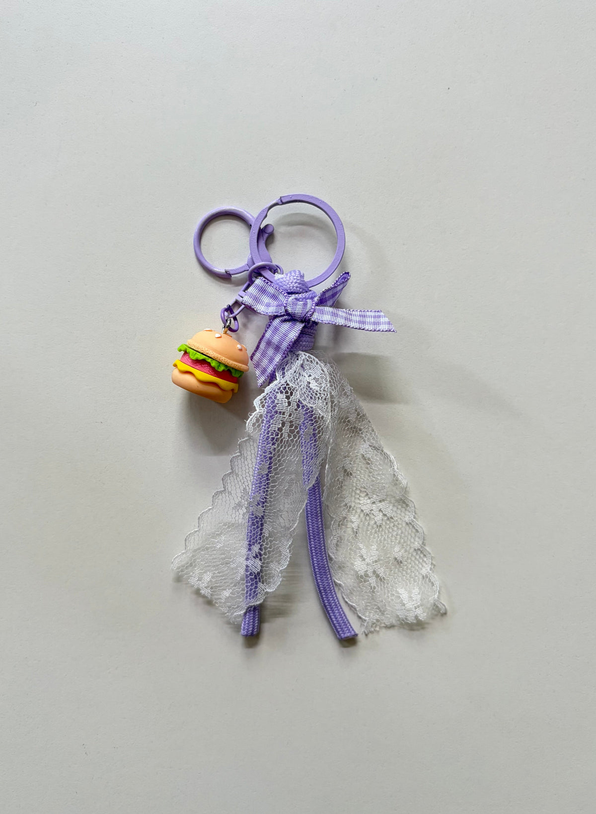Burger & Bow Bagcharm