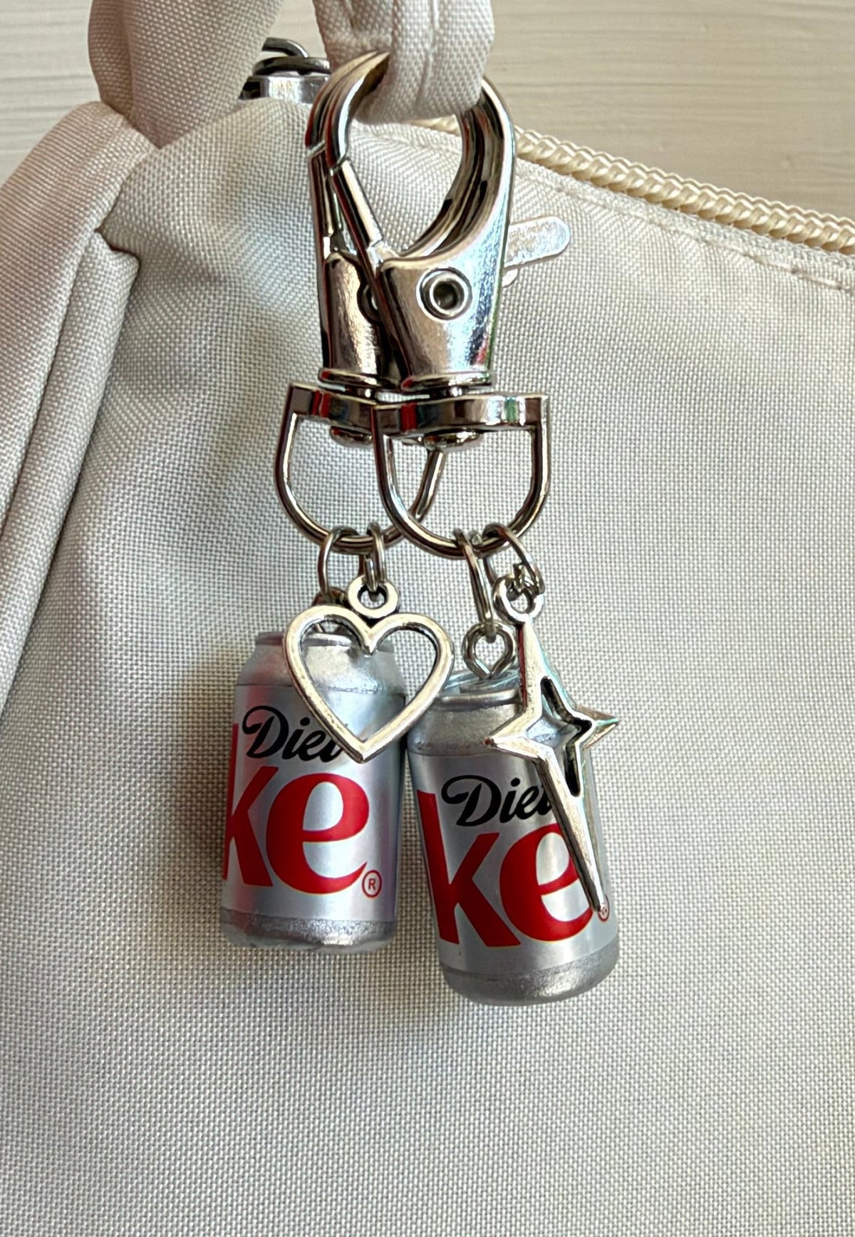 Diet Coke Matching Keychains